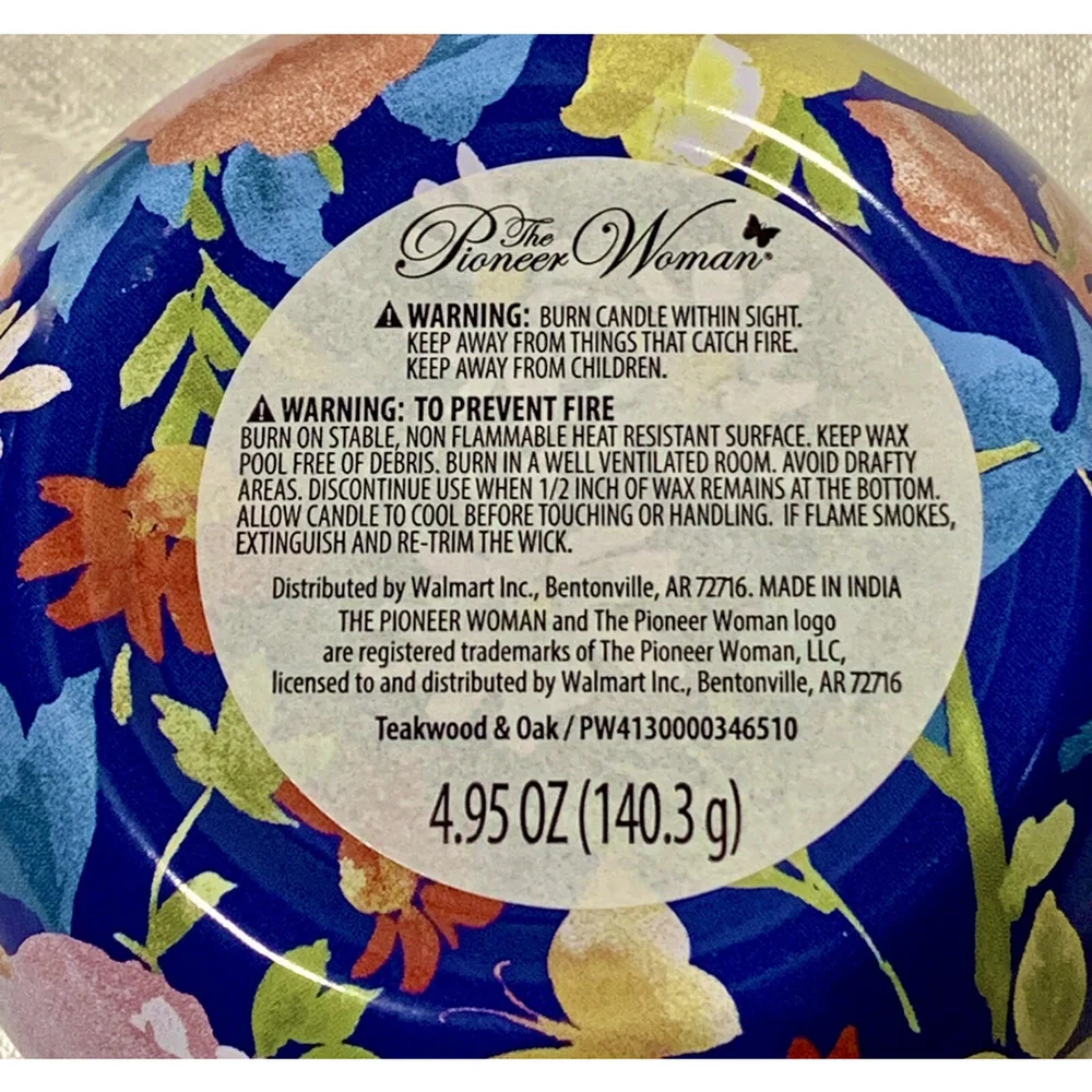 Pioneer Woman Candle Tin Set‎ New!